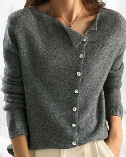 Emma | Elegant Button Sweater