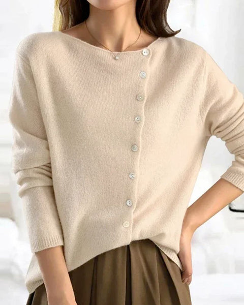 Emma | Elegant Button Sweater