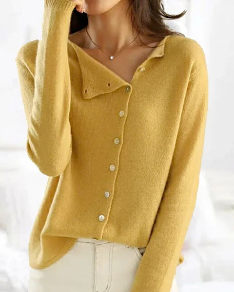 Emma | Elegant Button Sweater