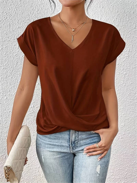 Lily | Elegant Women's Short Sleeve Top