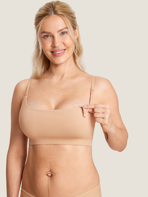 Sophie | Ribbed Scoop Nursing Bralette