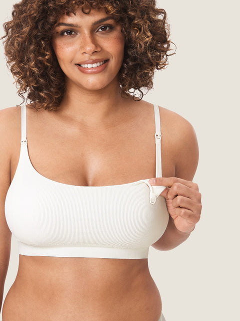 Sophie | Ribbed Scoop Nursing Bralette