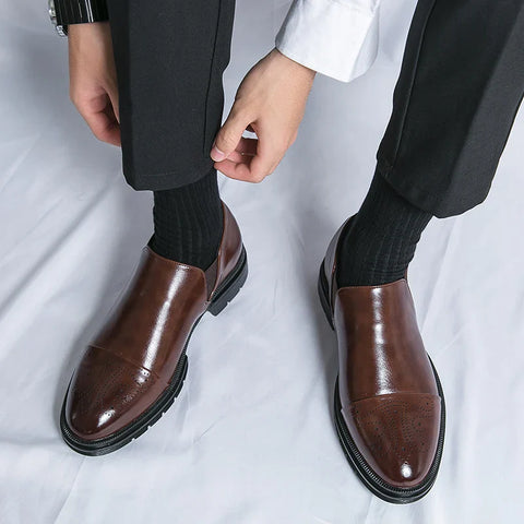 Cortas | Timeless Leather Slip-Ons