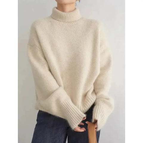 Charlotte | Vegan Cashmere Turtleneck Sweater