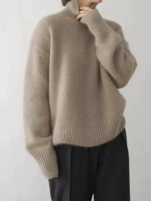 Charlotte | Vegan Cashmere Turtleneck Sweater